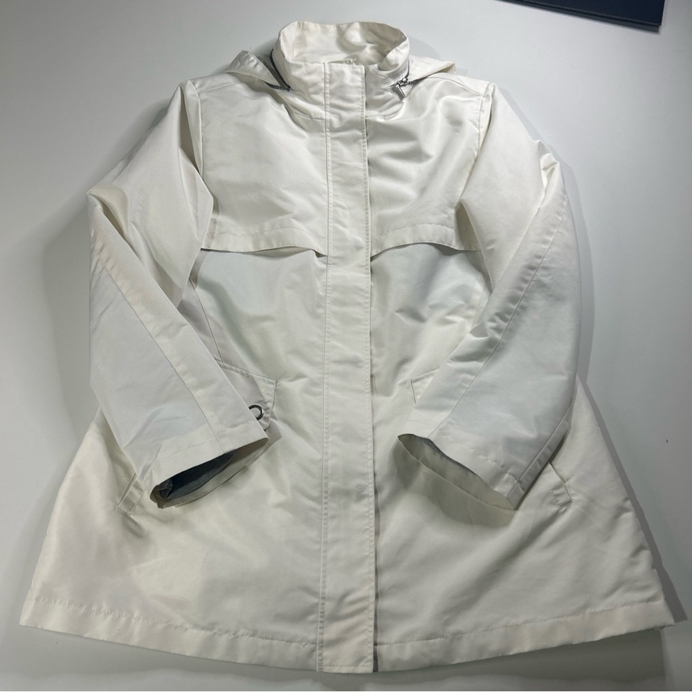 Weatherproof Jacket Coat Women’s Large White Zip Snaps Lightweight Spring Casual - Picture 3 of 16